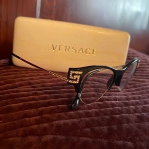 Versace ve3226b eyeglasses progressive/transitional readers black/gold